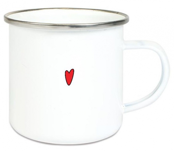♥ Tasse Emailletasse Oma ist wie Mama..., Dankeschön, Geburtstag, Muttertag, Vatertag, Abschied, Jubiläum, Geschenk, Becher von Lüttentüddel